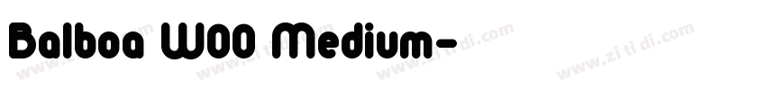 Balboa W00 Medium字体转换